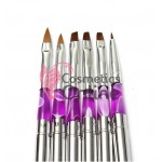 Pensule de constructie Acril, Gel UV si Pictura cu capac, 6 bucati, art PNS15